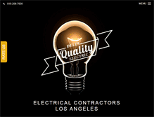 Tablet Screenshot of deltaqualityelectric.com